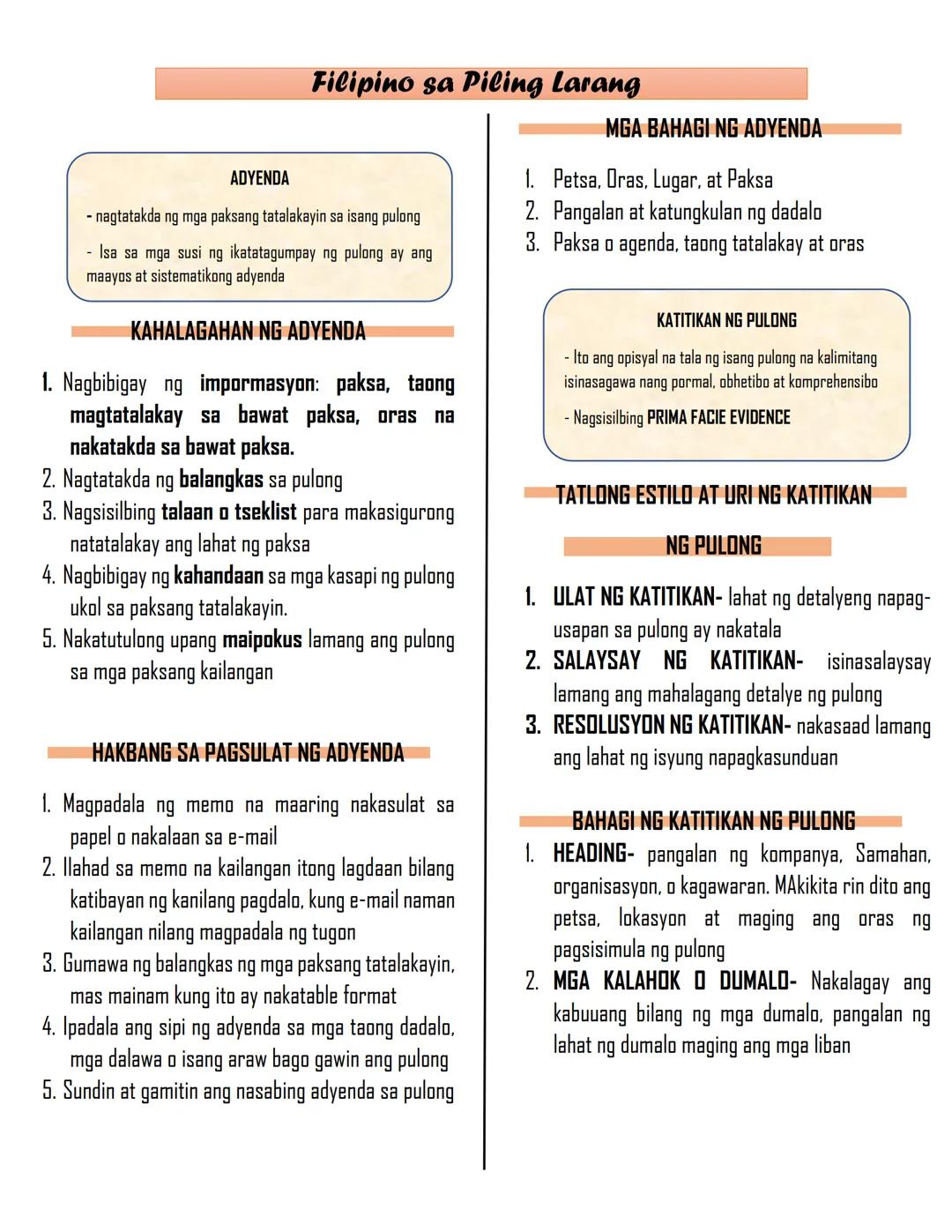 Filipino sa Piling Larang
Ang AKADEMIYA ay itinuturing na isang institusyon na kiniikilala
at respetadong mga iskolar, artista at siyentist