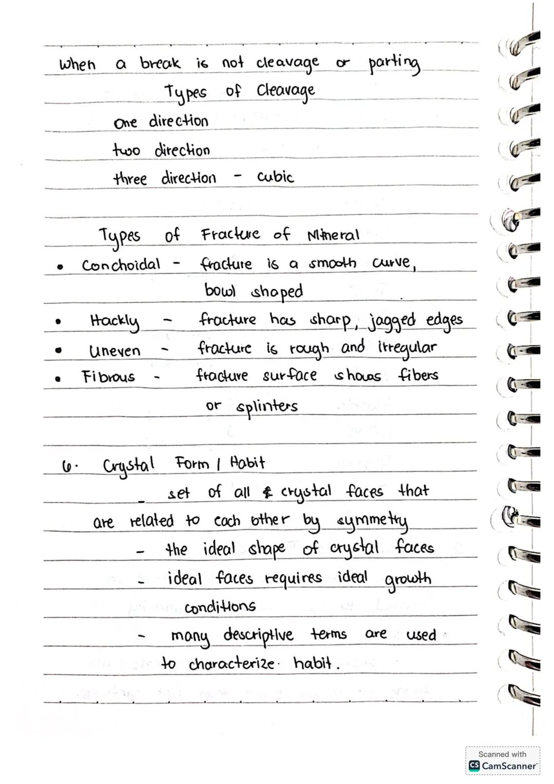 Minerals
- comes from a Latin word minera
meaning a mine.
How to define Minerals?
1. naturally occuring
2. inorganic
3. solid
4. definite ch