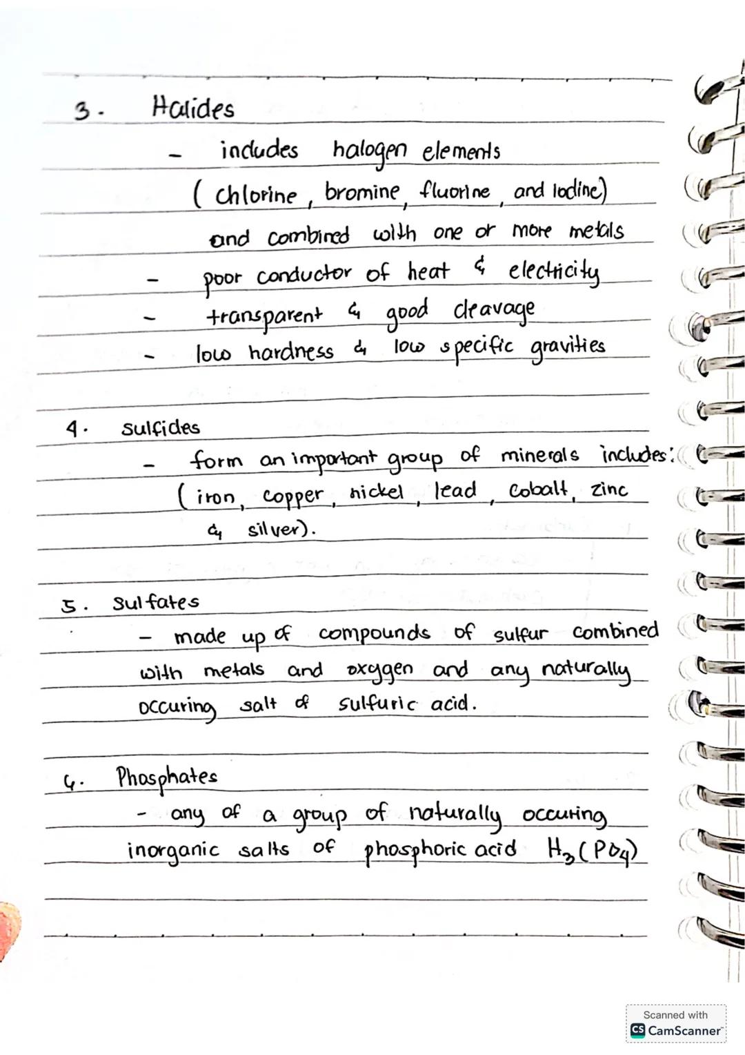 Minerals
- comes from a Latin word minera
meaning a mine.
How to define Minerals?
1. naturally occuring
2. inorganic
3. solid
4. definite ch