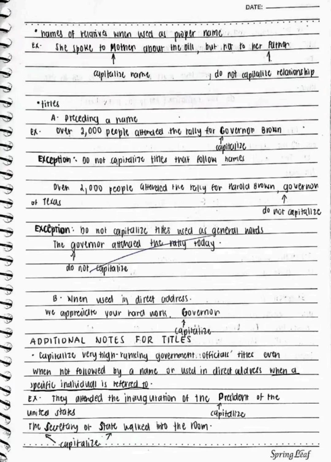 lecture notes in
ENGLISH 9
NR
Spring Leaf
ation Prohibition
BALS
sisting permission obligation and
often the inclusion
of pre exams
are a pr