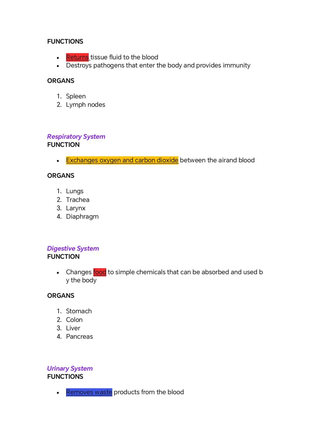 Anatomy and Physiology - Organ
System
Integumentary System
FUNCTION
- A barrier to pathogens and chemicals
- Prevents excessive water loss
O