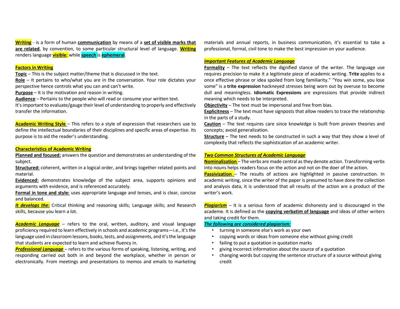 Writing is a form of human communication by means of a set of visible marks that
are related, by convention, to some particular structural l