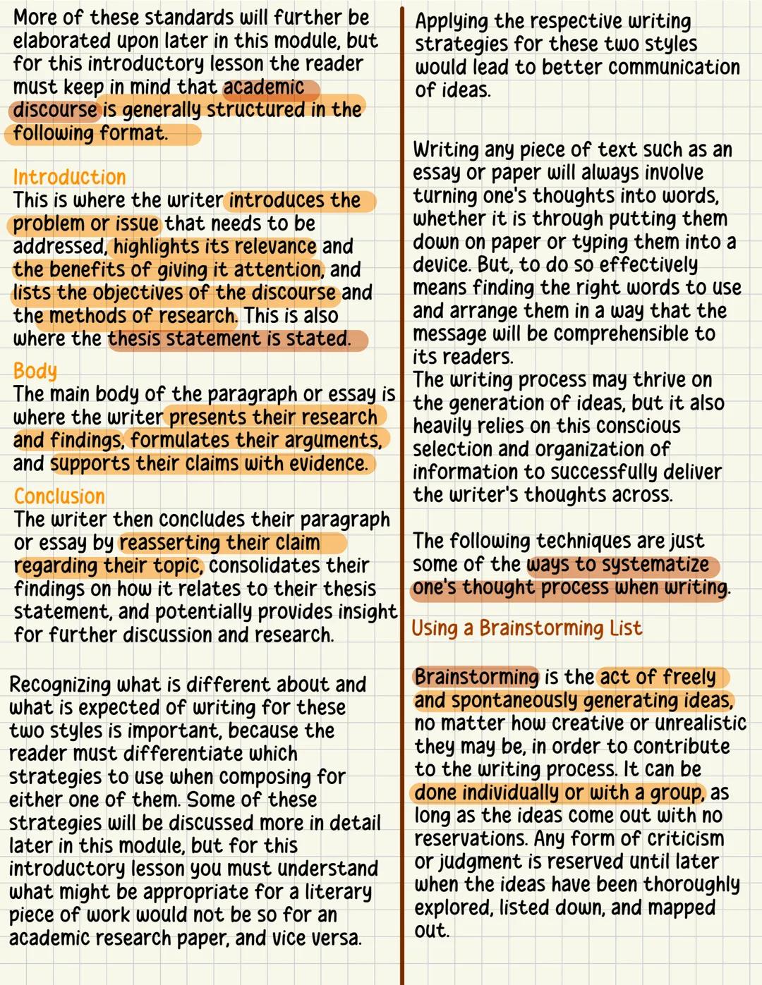 Reading and
Writing
Define 'Discourse'
Discourse occurs any time one puts
together words and phrases to make
something meaningful and
compre