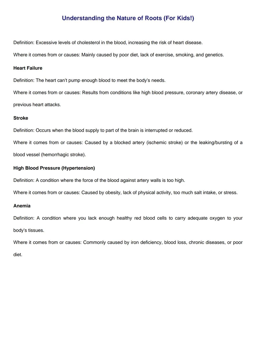 Understanding the Nature of Roots (For Kids!)
Diseases of the Respiratory System
Asthma
Definition: A common, continuing respiratory conditi