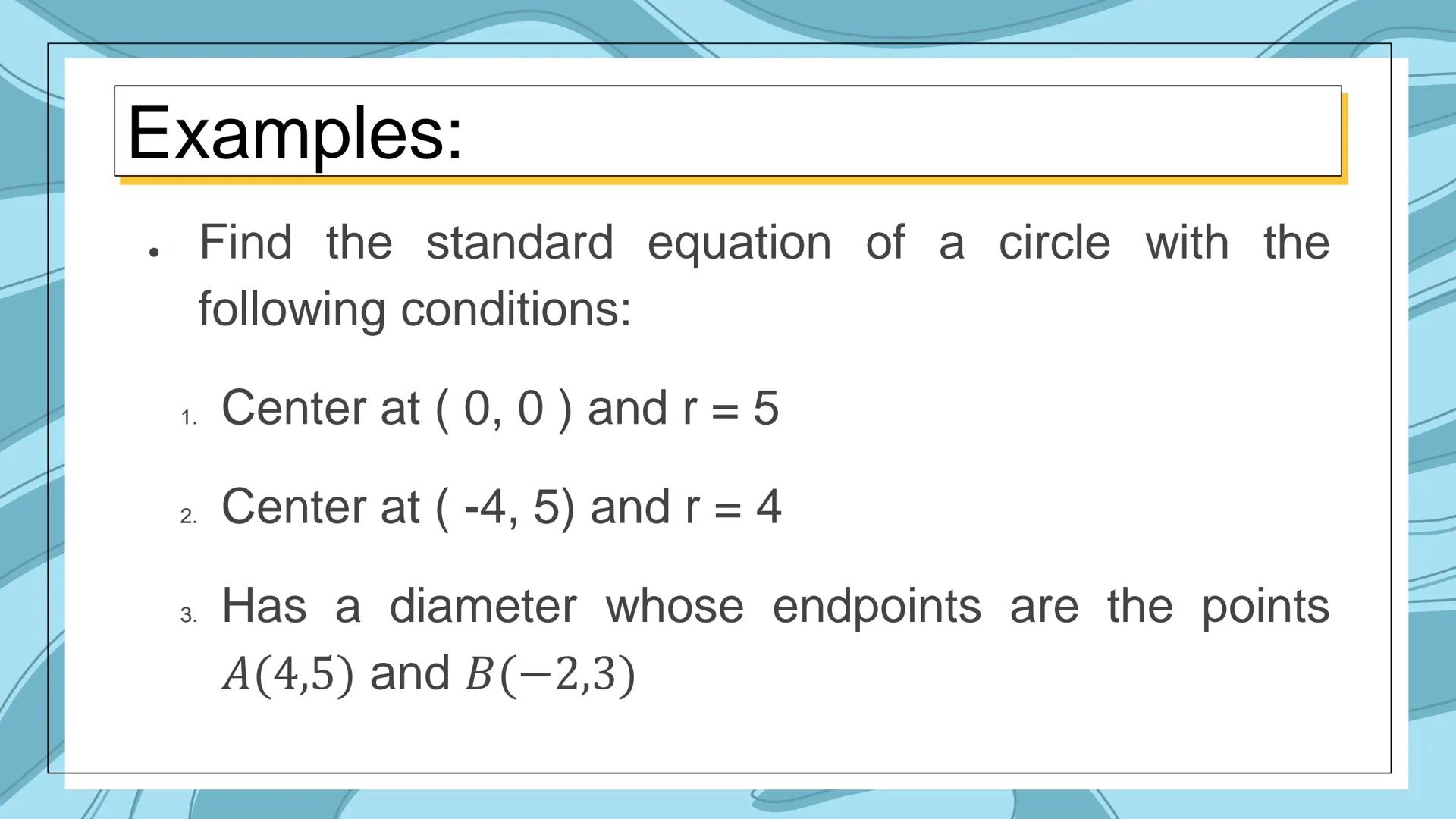 MAG-ARAL NG MABUTI MGA
ANGHEL NG LUPA!
JUST KEEP ON MOVING... GOF BLESS!
LOVE,
SIR LLOYDIEE # CIRCLES
11 - PRECALCULUS CIRCLES
• A circle i