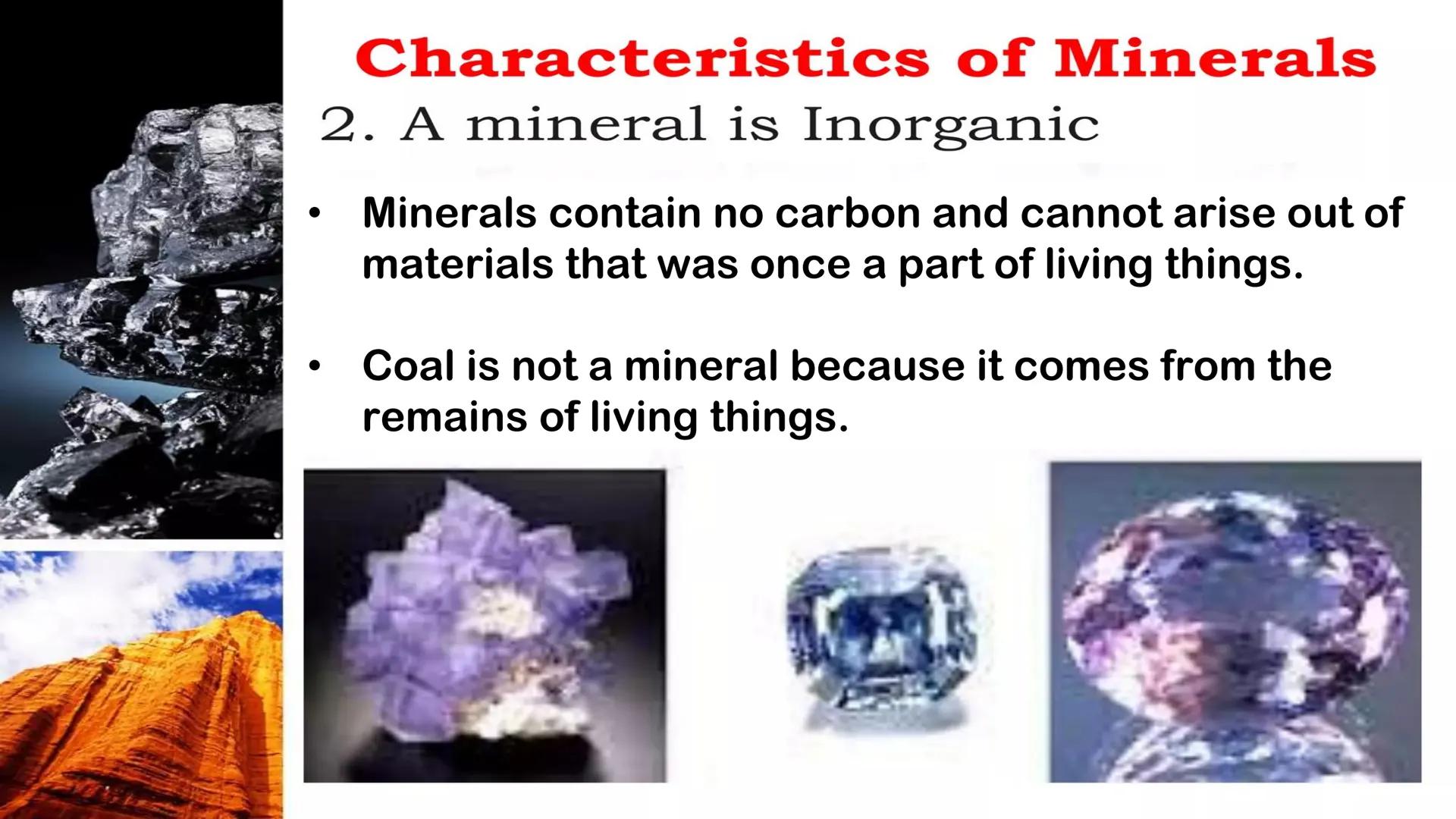 Earth & Life Science
MINERALS Minerals and Rocks
How is a mineral different
from a rock?
• Minerals are the building blocks of
rocks.
• A