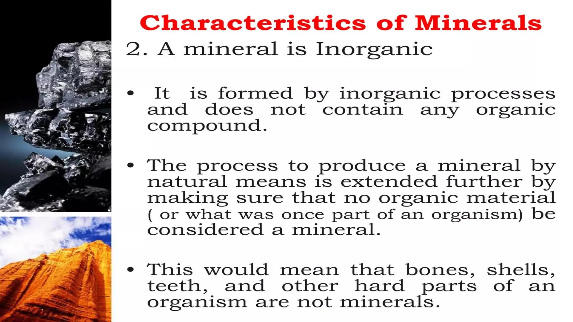 Earth & Life Science
MINERALS Minerals and Rocks
How is a mineral different
from a rock?
• Minerals are the building blocks of
rocks.
• A