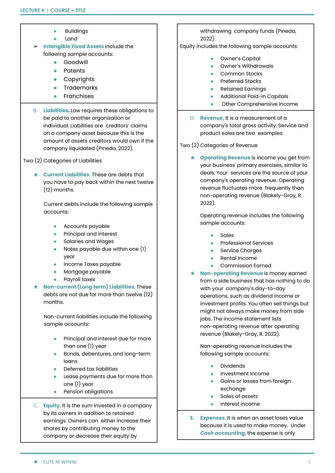 02-ACCOUNTING EQUATION AND FINANCIAL
STATEMENT
Profn Semester | FABM 1 Grade 11
TOPIC
TOPIC
SUB SUB TOPIC
statements that can supply insight