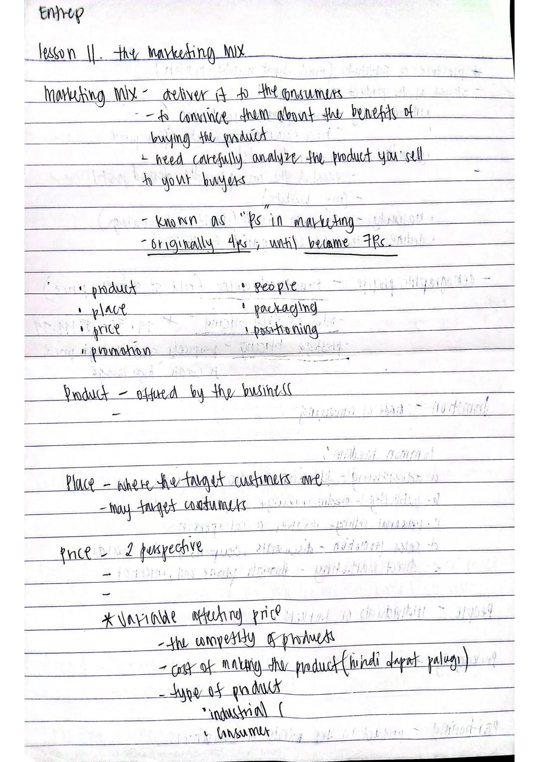Entrep
lesson 10. Consumer buying behavior
Behavior - reaction of the consumers to changes
Consumer burying behavior -ano ang magiging react