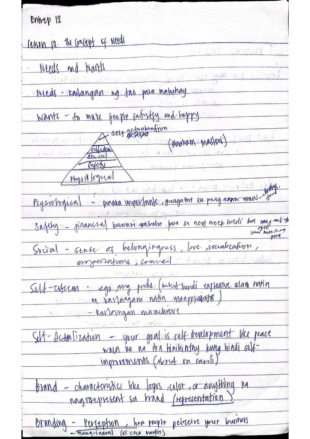 Entrep
lesson 10. Consumer buying behavior
Behavior - reaction of the consumers to changes
Consumer burying behavior -ano ang magiging react