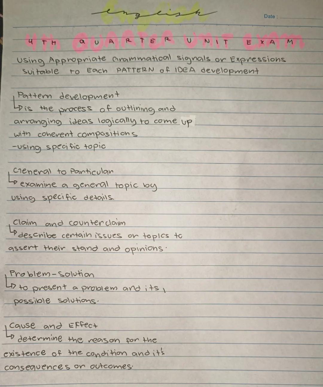 English: Using Appropriate Grammatical Signals