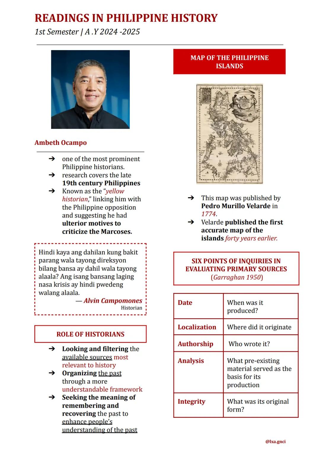 READINGS IN PHILIPPINE HISTORY
1st Semester | A.Y 2024-2025
INTRODUCTION: THE
SIGNIFICANCE OF STUDYING
PHILIPPINE HISTORY
02.
VISUAL MATERIA