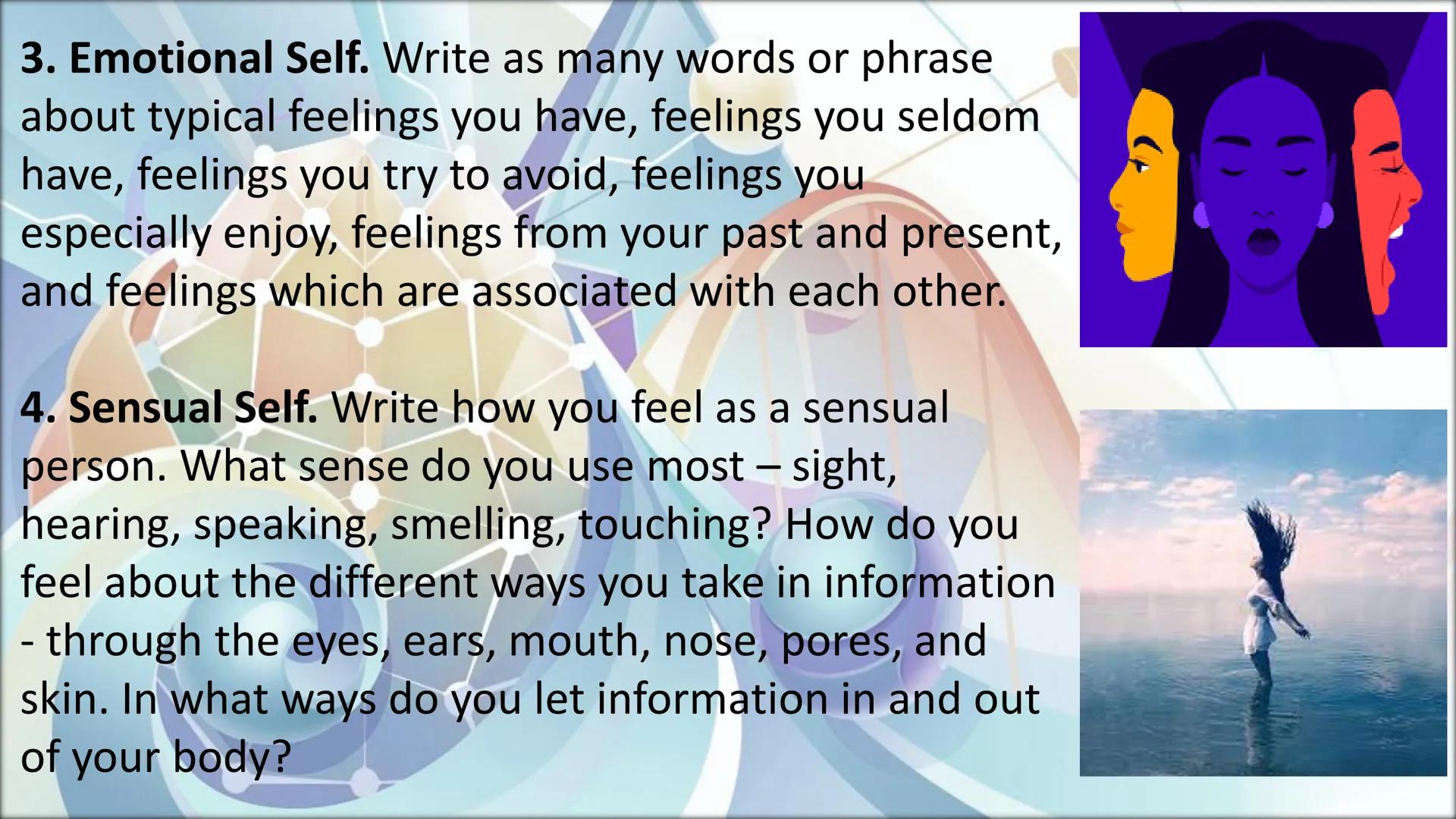 # Developing the
# Whole Person
Angelica C. Sales At the end of this module, you will be able to:
1. discuss the relationship among physiol