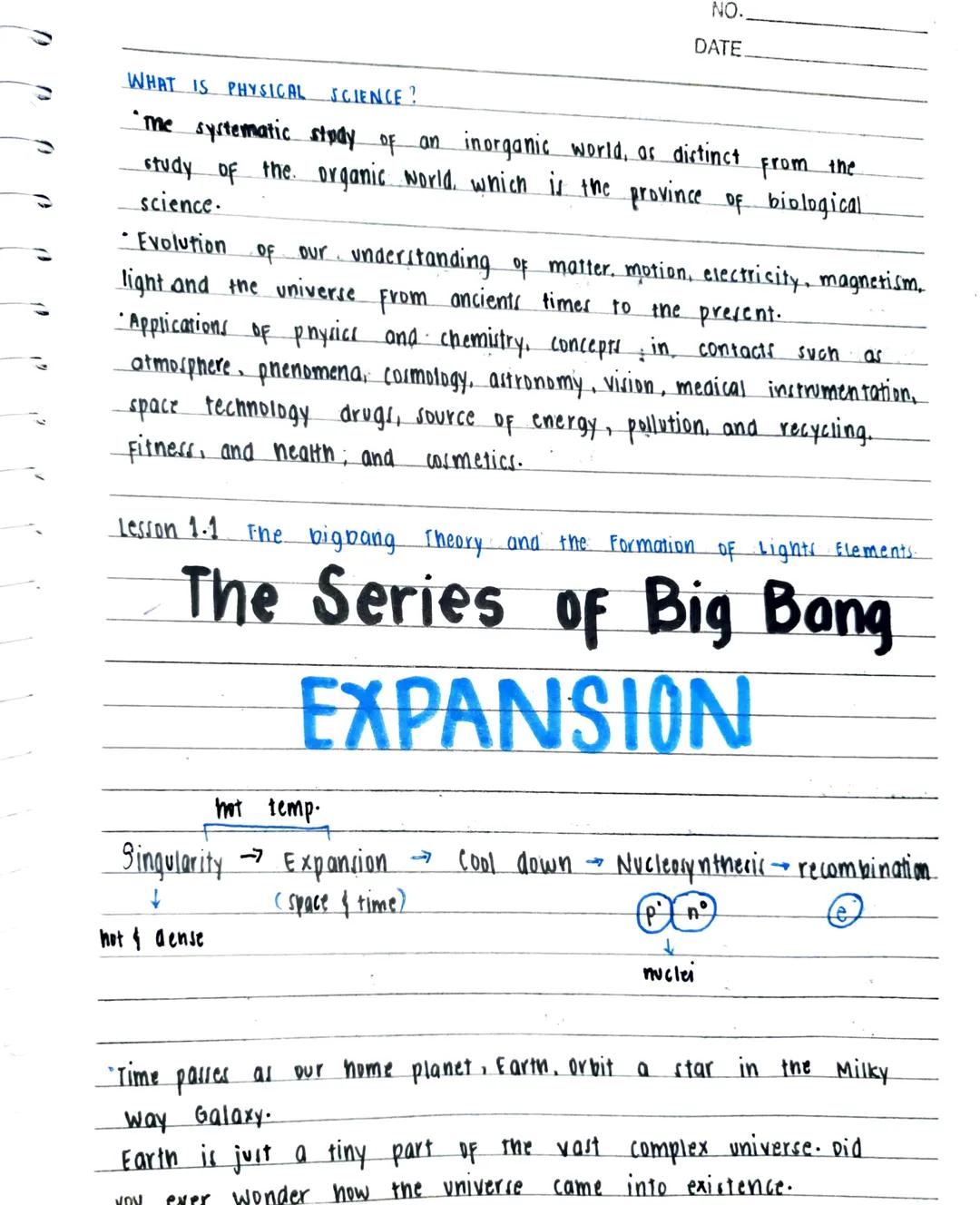 The Series of Big Bang