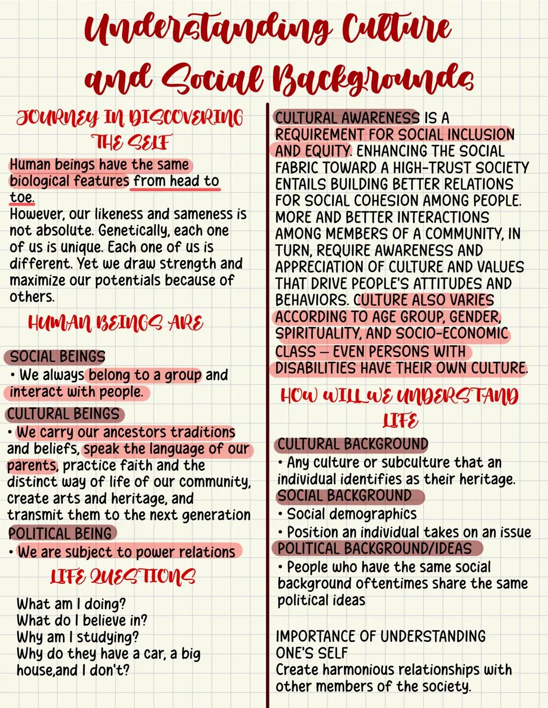 UNDERSTANDING CULTURE AND POLITICS