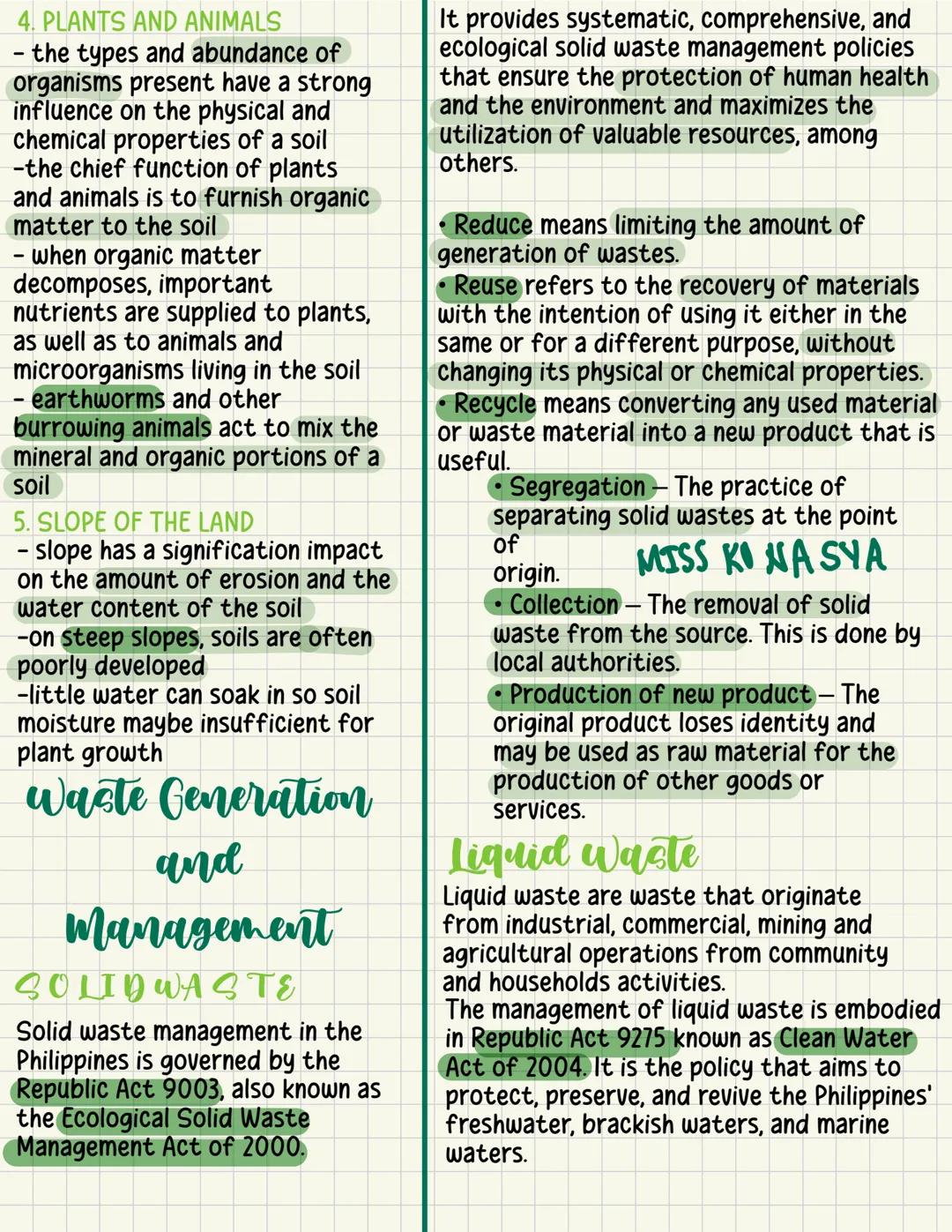 WATER USE AND
MANAGEMENT
1.Domestic - Drinking, cooking, bathing,
washing and other household needs,
gardening, and animal husbandry
2. Agri