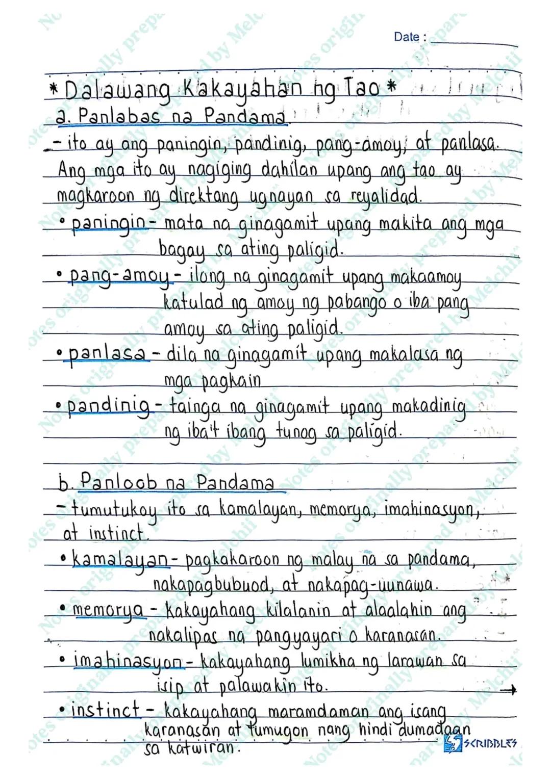 --- OCR Start ---
ally
MARKAHAN
UNANG
No
prepa
Melu
Melch
b
Notes origin
Date: prepar
t tunguhin ng Isip Me chil
HAYOP
Maganda
Masunurin
TAO