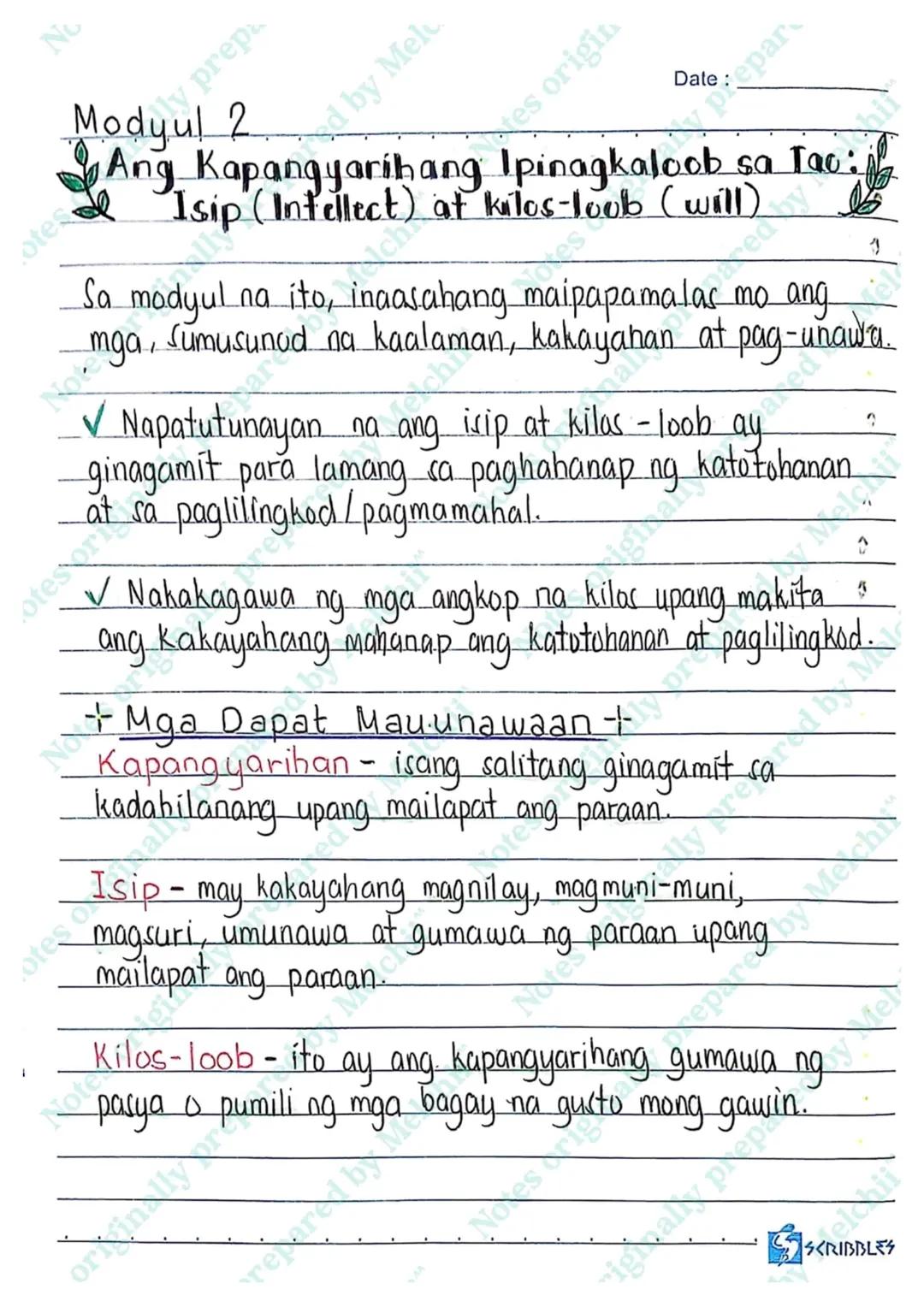 --- OCR Start ---
ally
MARKAHAN
UNANG
No
prepa
Melu
Melch
b
Notes origin
Date: prepar
t tunguhin ng Isip Me chil
HAYOP
Maganda
Masunurin
TAO