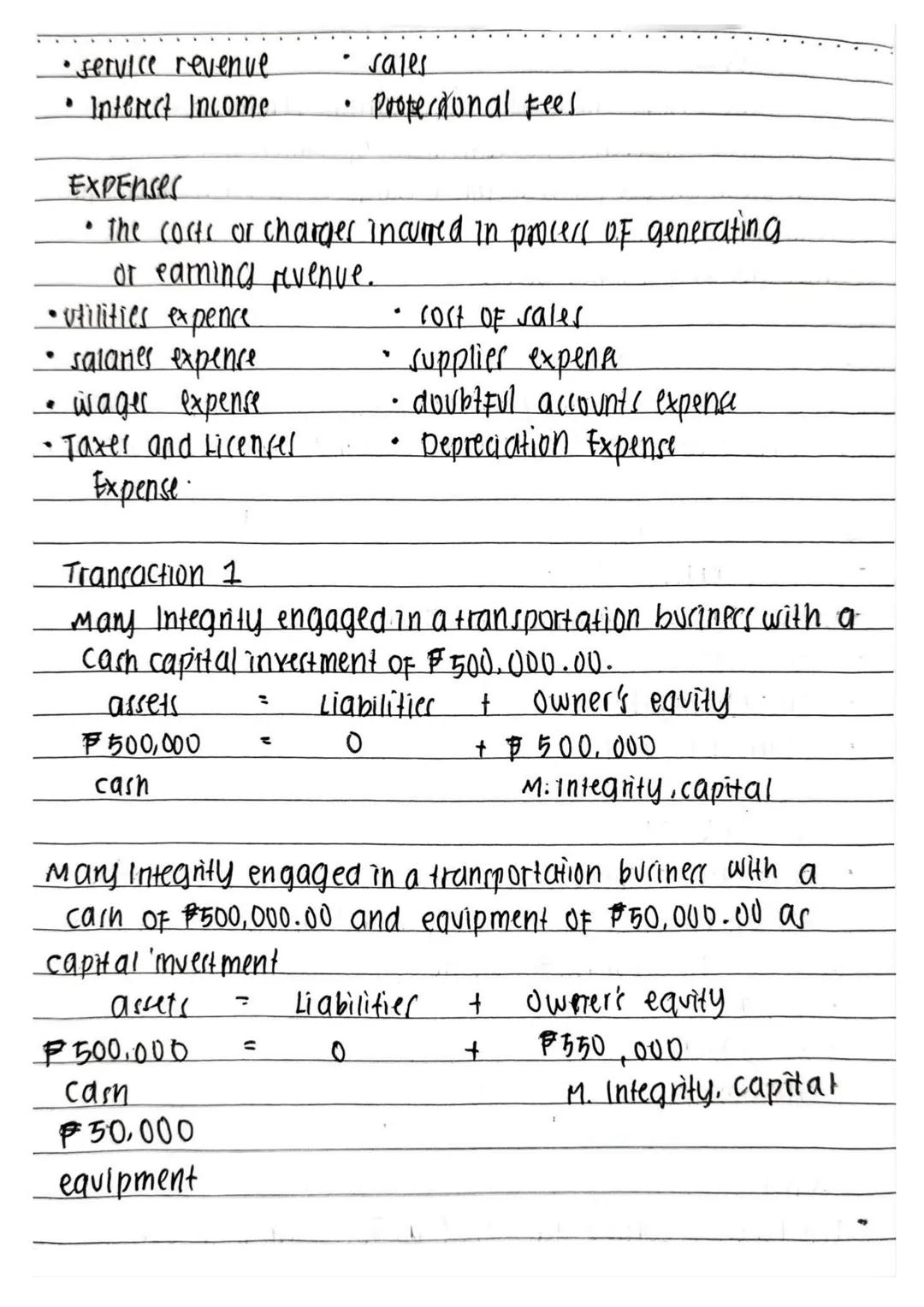 THE ACCOUNTING
EQUATION
- Forms the Foundation for all accounting systems
- Illustrates two facts about company : what it owns and what
it o