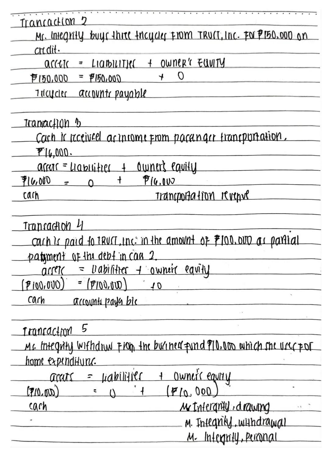 THE ACCOUNTING
EQUATION
- Forms the Foundation for all accounting systems
- Illustrates two facts about company : what it owns and what
it o