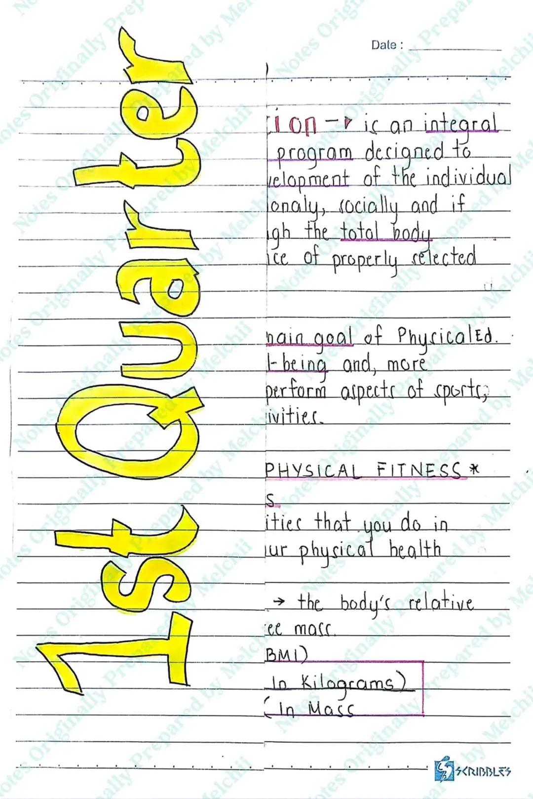 1st Quarter
Ion is an integral
program designed to
development of the individual
onaly, socially and if
Igh the total body
ice of properly