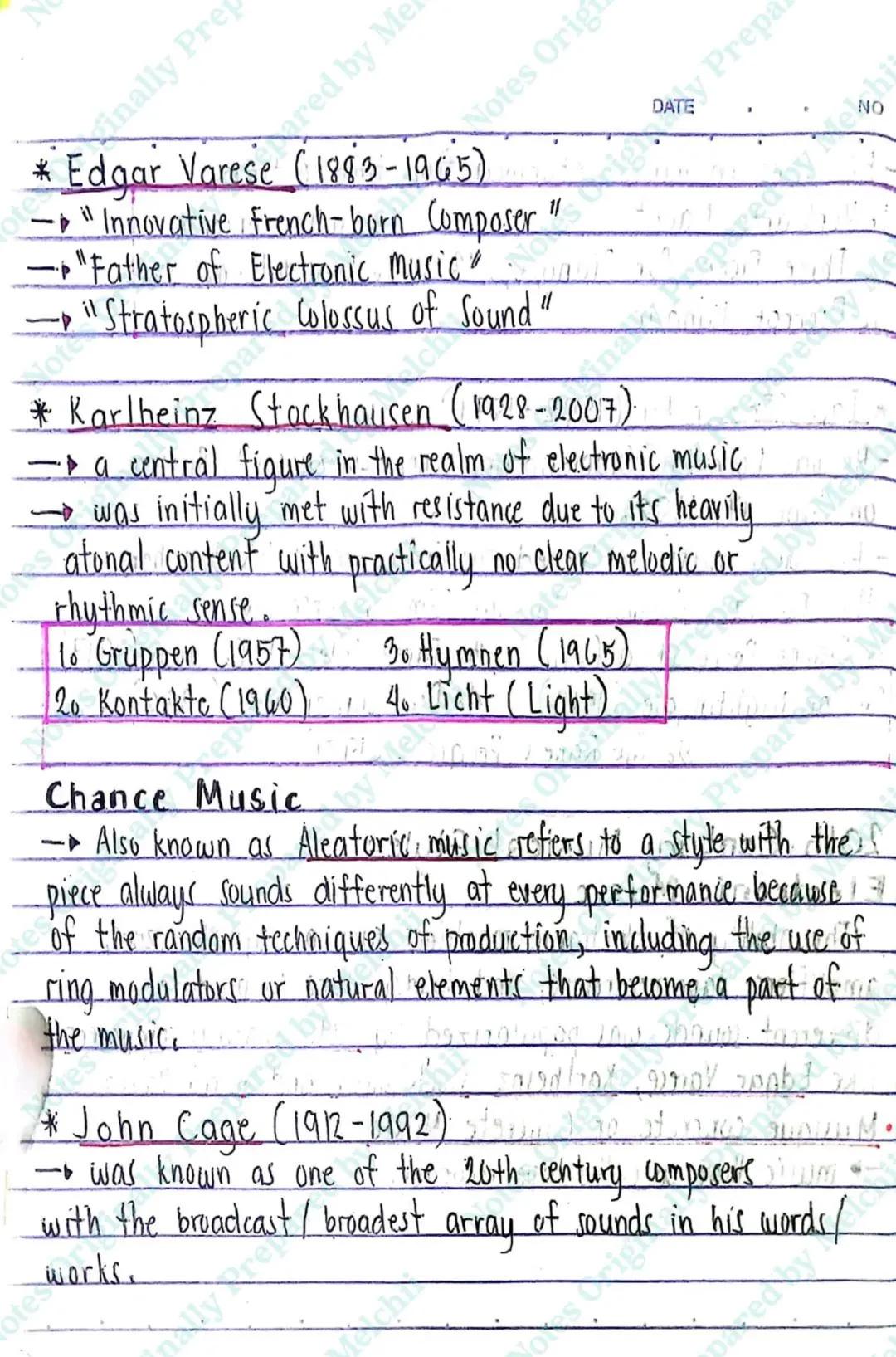 Music 10
THE MUSIC OF THE 20th CENTURY
Impressionism
Features of Impressionism are as follows :
- The use of "color", or in musical terms,