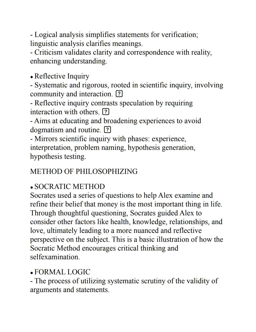 PHILOSOPHY
Branches of Philosophy
• METAPHYSICS?
- Literally means "after physics"
- It analyzes whether everything is material, and if life