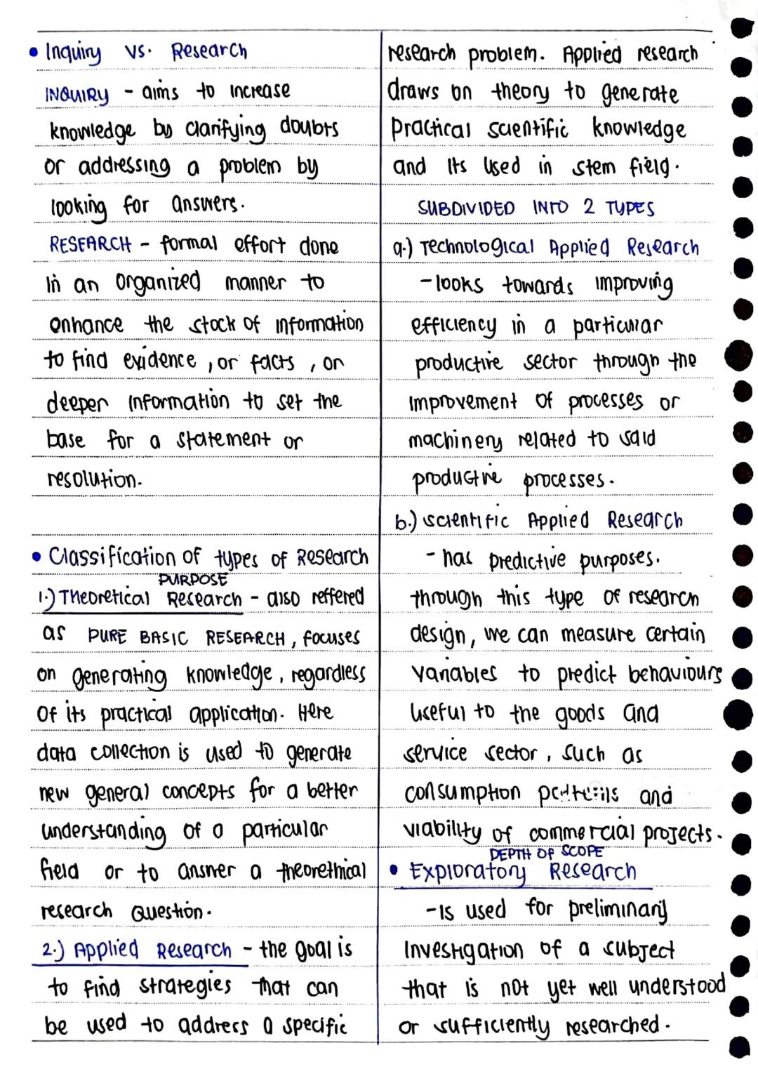 Practical
Research 1
- Is the broadest sense of
the word, the definition of
research includes any data
gathening, information and facts
for
