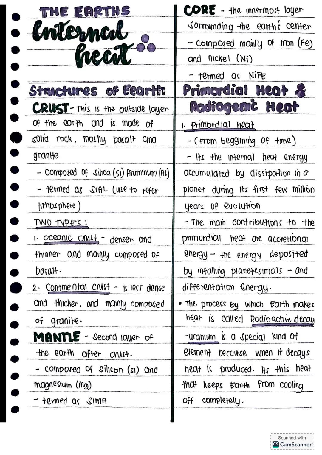 NOTES for Grade 11
ABM STUDENTS
CALS
Earth And Life Science # EARTH SCIENCE & LIFE
## UNIQUENESS OF EARTH & SUBSYSTEM
EARTH is the only pl
