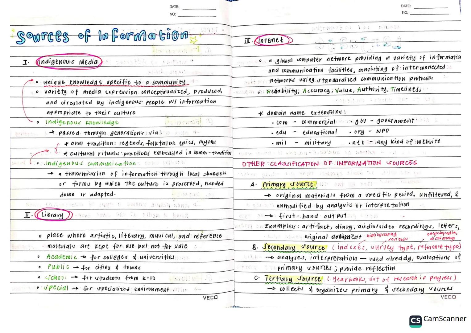 # Media &
# Information
# Literacy DATE:
NO:
DATE:
NO:
Definition of Terms
• Literacy → the ability to identify, understand, interpret, cr