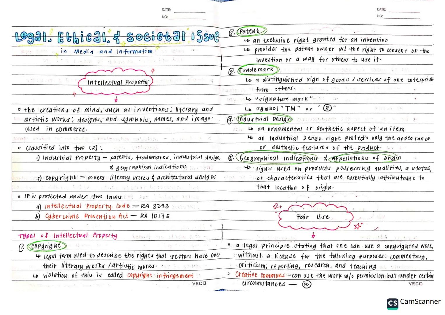 # Media &
# Information
# Literacy DATE:
NO:
DATE:
NO:
Definition of Terms
• Literacy → the ability to identify, understand, interpret, cr