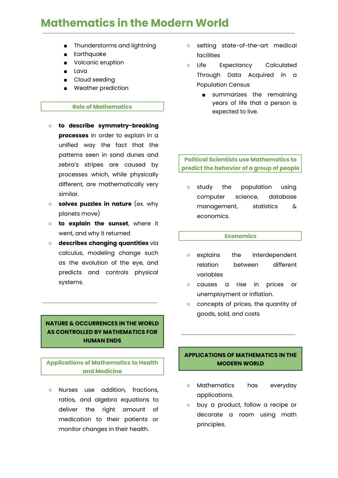 --- OCR Start ---
Mathematics in the Modern World
MATH ANXIETY
• Stress, tension & or strain on the
body & mind; often due to a
negative exp