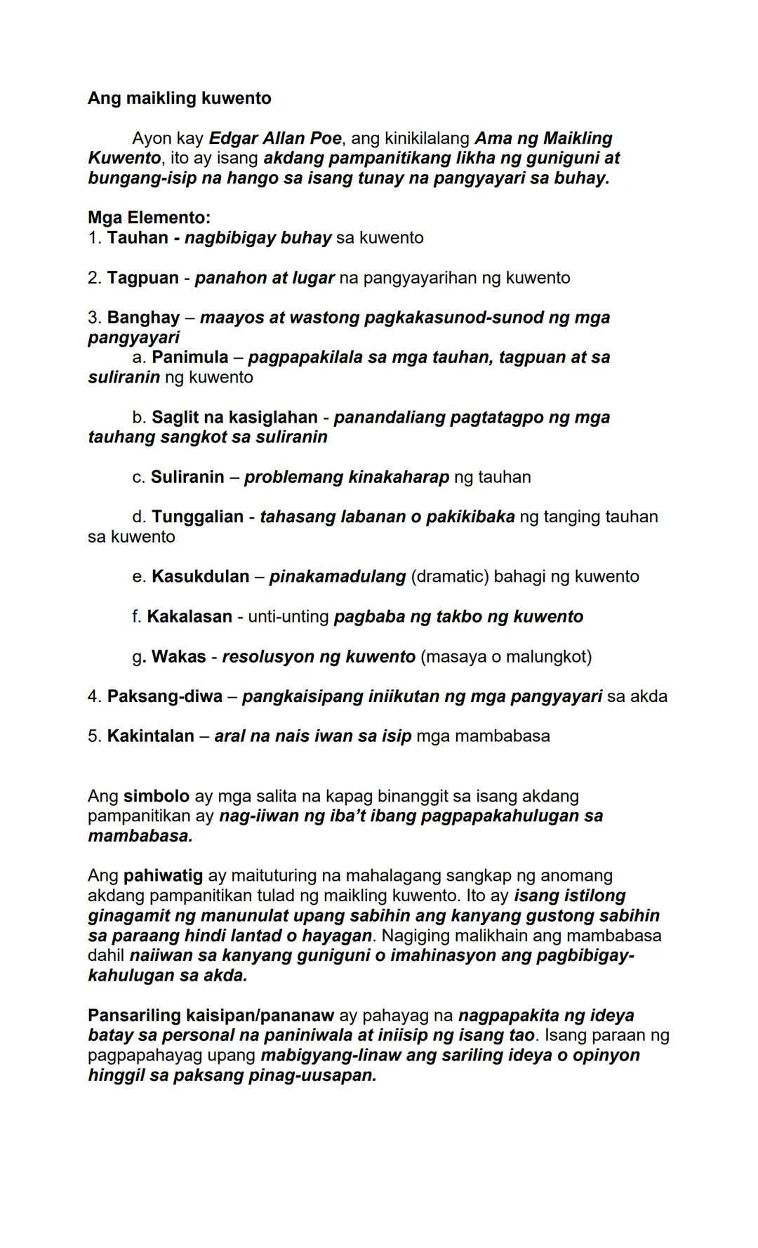 Tula
Ito ay isang uri ng akdang pampanitikan na nagpapahayag ng damdamin
at kaisipan ng isang tao gamit ang mga masining na salita. Ito ay
b