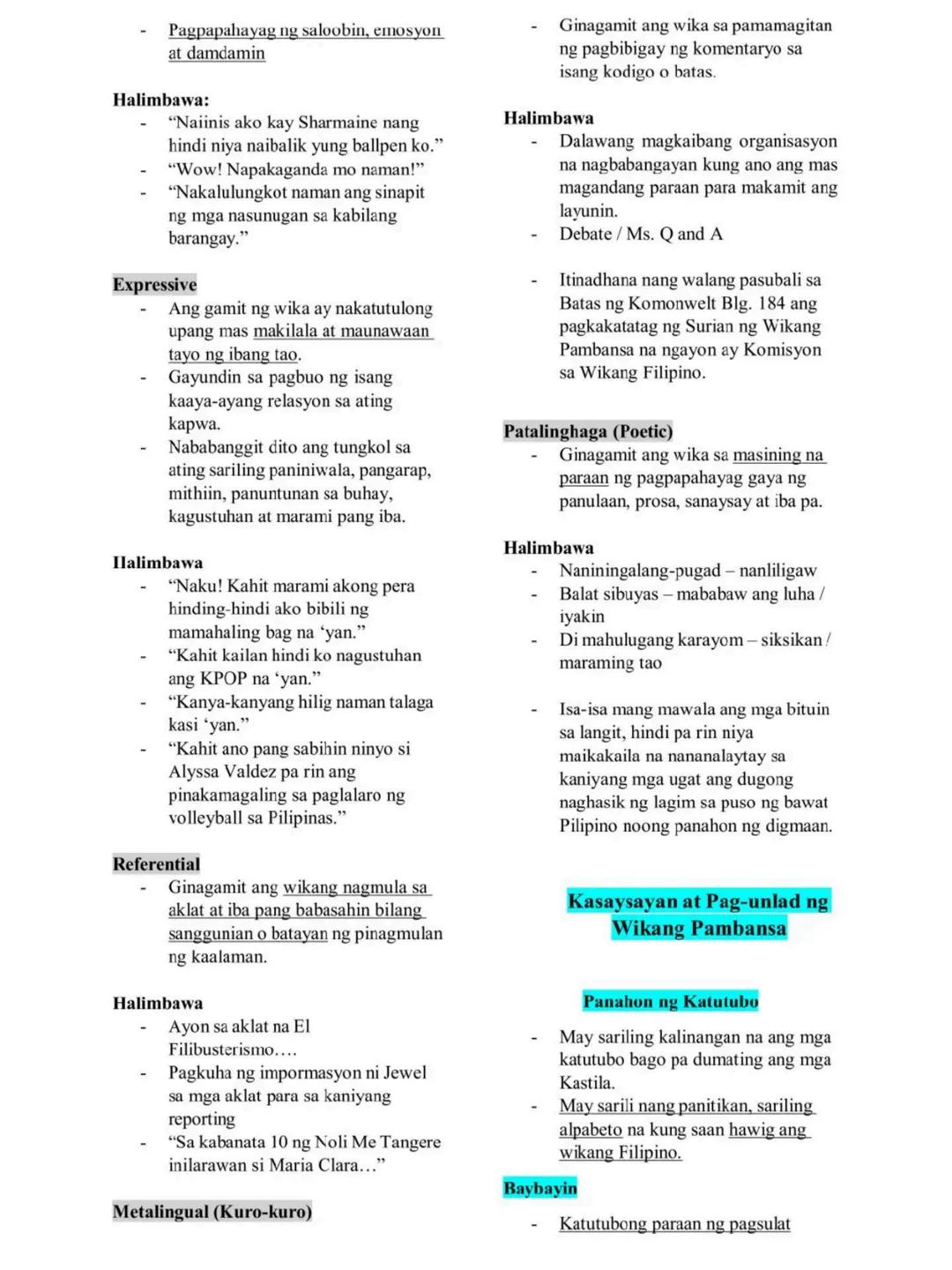 Komunikasyon at
Pananaliksik sa Wika at
Kulturang Pilipino
1st Semester - First Quarter
Reviewer by: Allysson Kim
Cruz
● WIKA
Kahulugan ng W