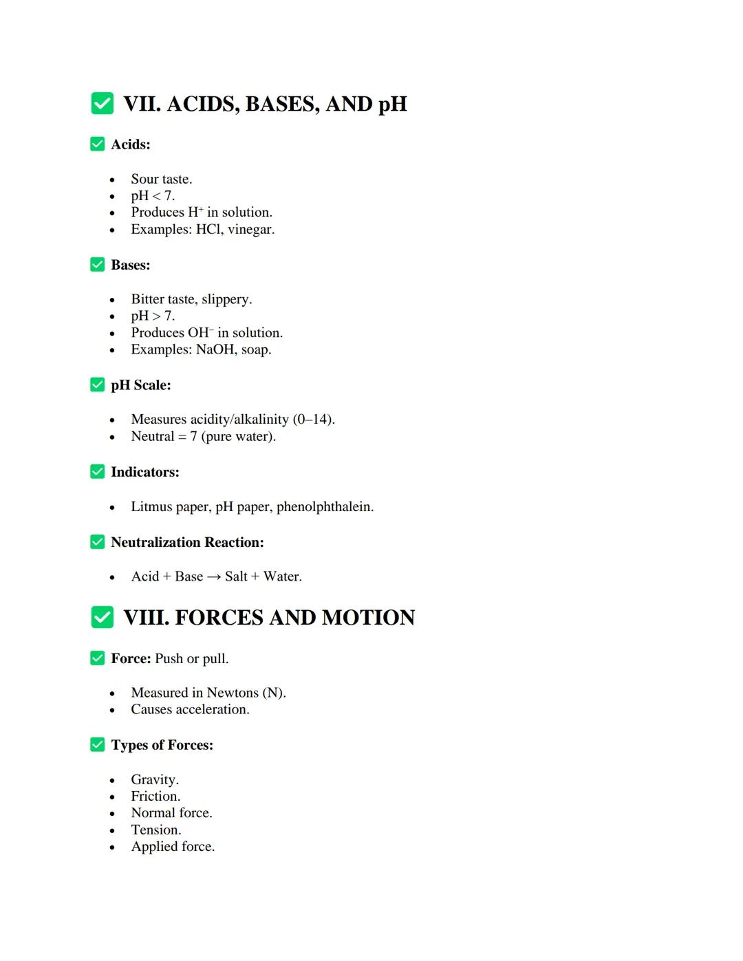 PHYSICAL SCIENCE NOTES
I. INTRODUCTION TO PHYSICAL SCIENCE
Definition:
Physical Science is the study of non-living systems, covering the fun