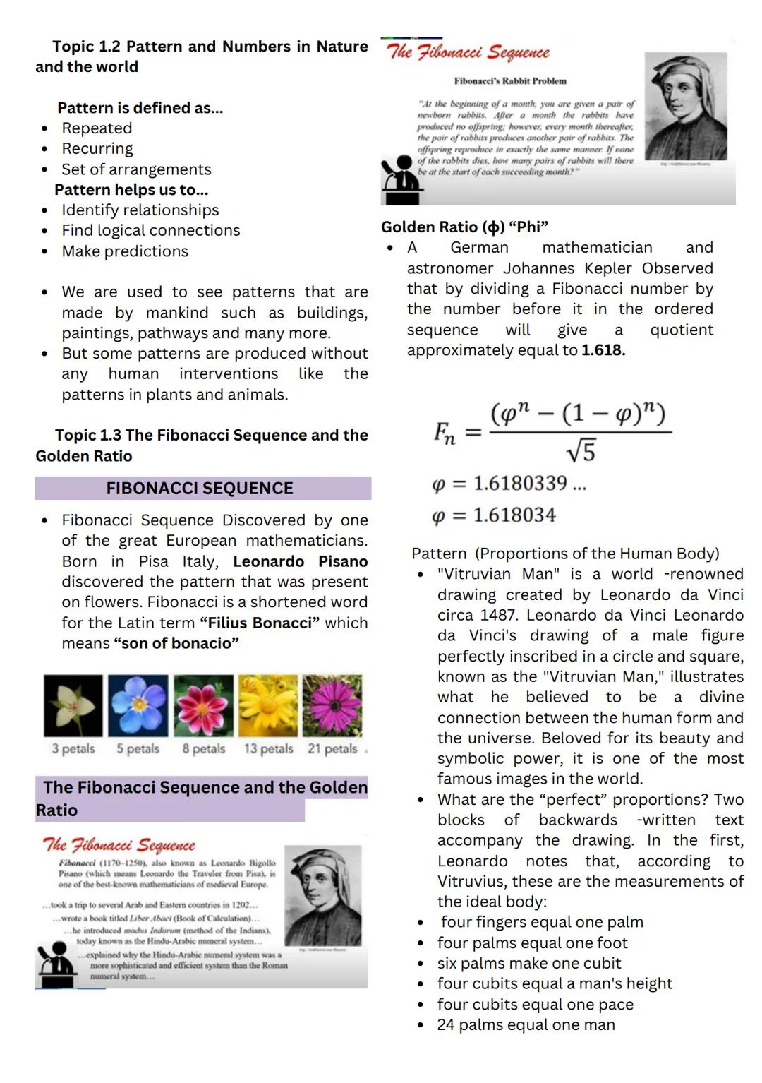 MATHEMATICS IN THE MODERN WORLD
Week 1. Nature of Mathematics
Topic 1.1 Mathematics in our world
We may believe that mathematics only
deals