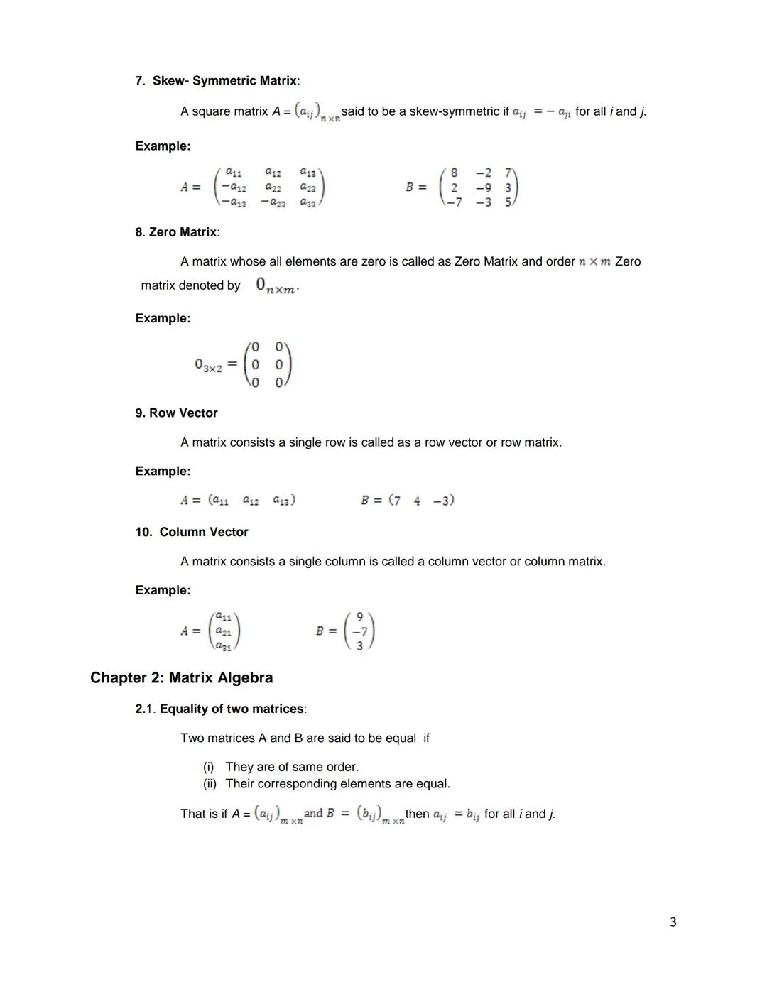 MATRICES
After studying this chapter you will acquire the skills in
- knowledge on matrices
- Knowledge on matrix operations.
- Matrix as a