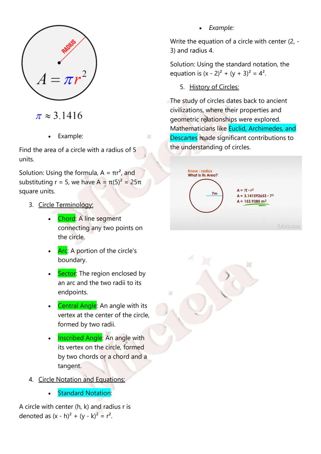Miciela
ALL RIGHTS RESERVED MATH 10
Table of Contents:
1st Quarter
1. Sequences
Introduction to Sequences
Terms and Notation
Recursive and E
