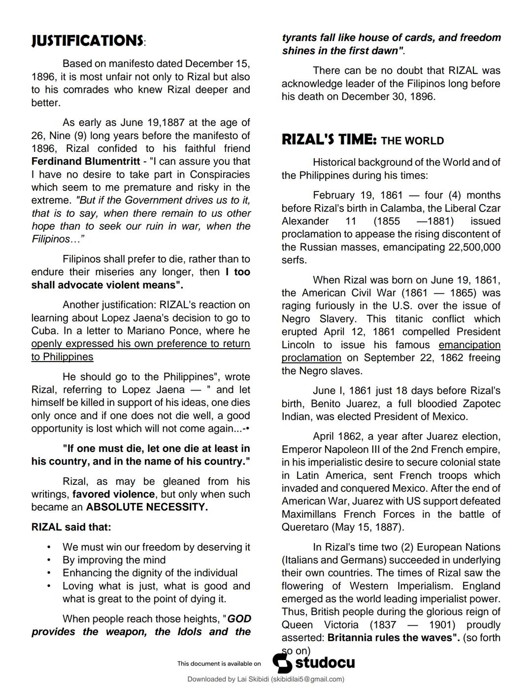 studocu
Rizal - UNIT 1 TO 4 (Encoded)
Life and Works of Rizal (University of Caloocan City)
Scan to open on Studocu
Studocu is not sponsored