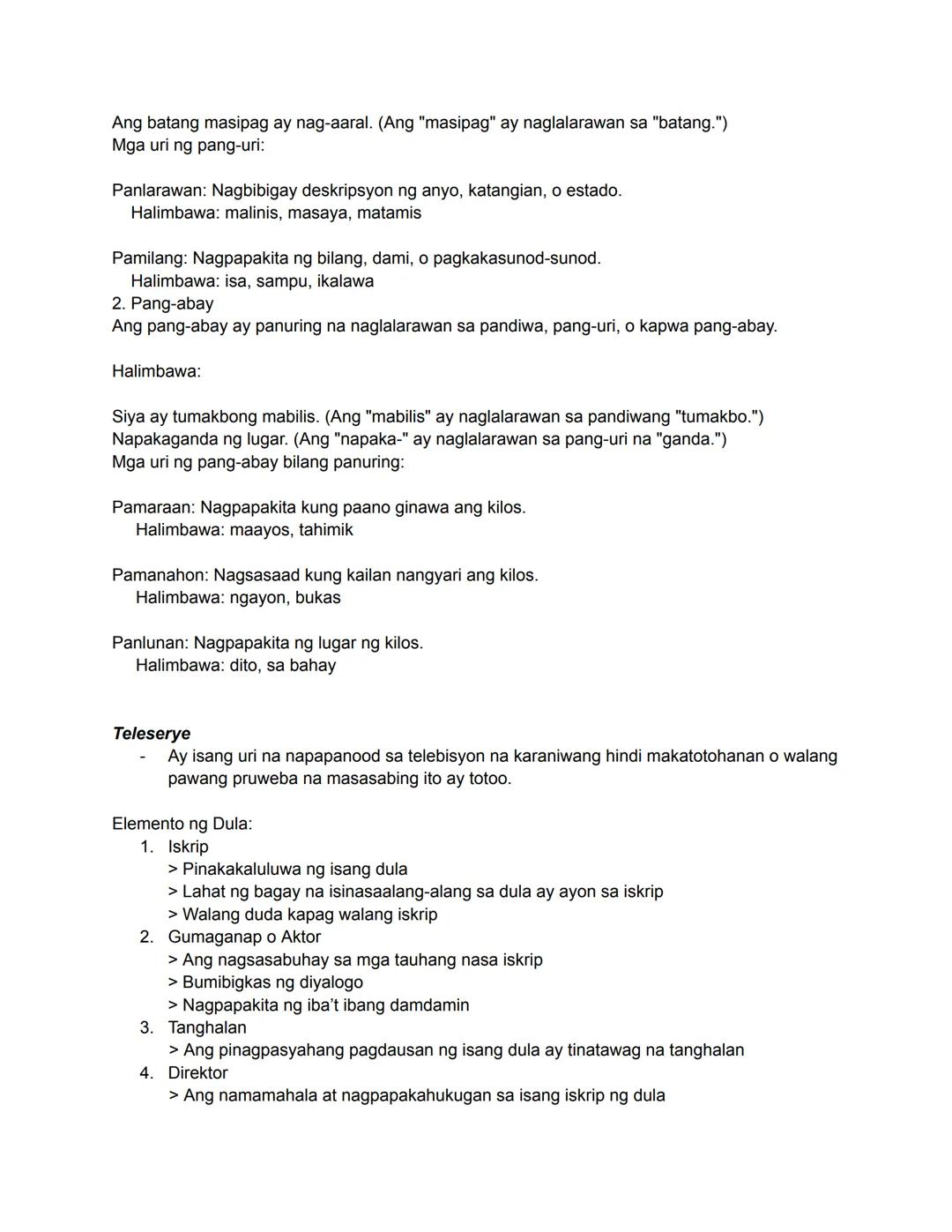Mga Paksa:
- Tanka at Haiku
- Pabula
Sanaysay
- Maikling Kuwento
- Teleserye
Grammatika:
> Ponemang Suprasegmental
> Modal
> Mga pangatnig n