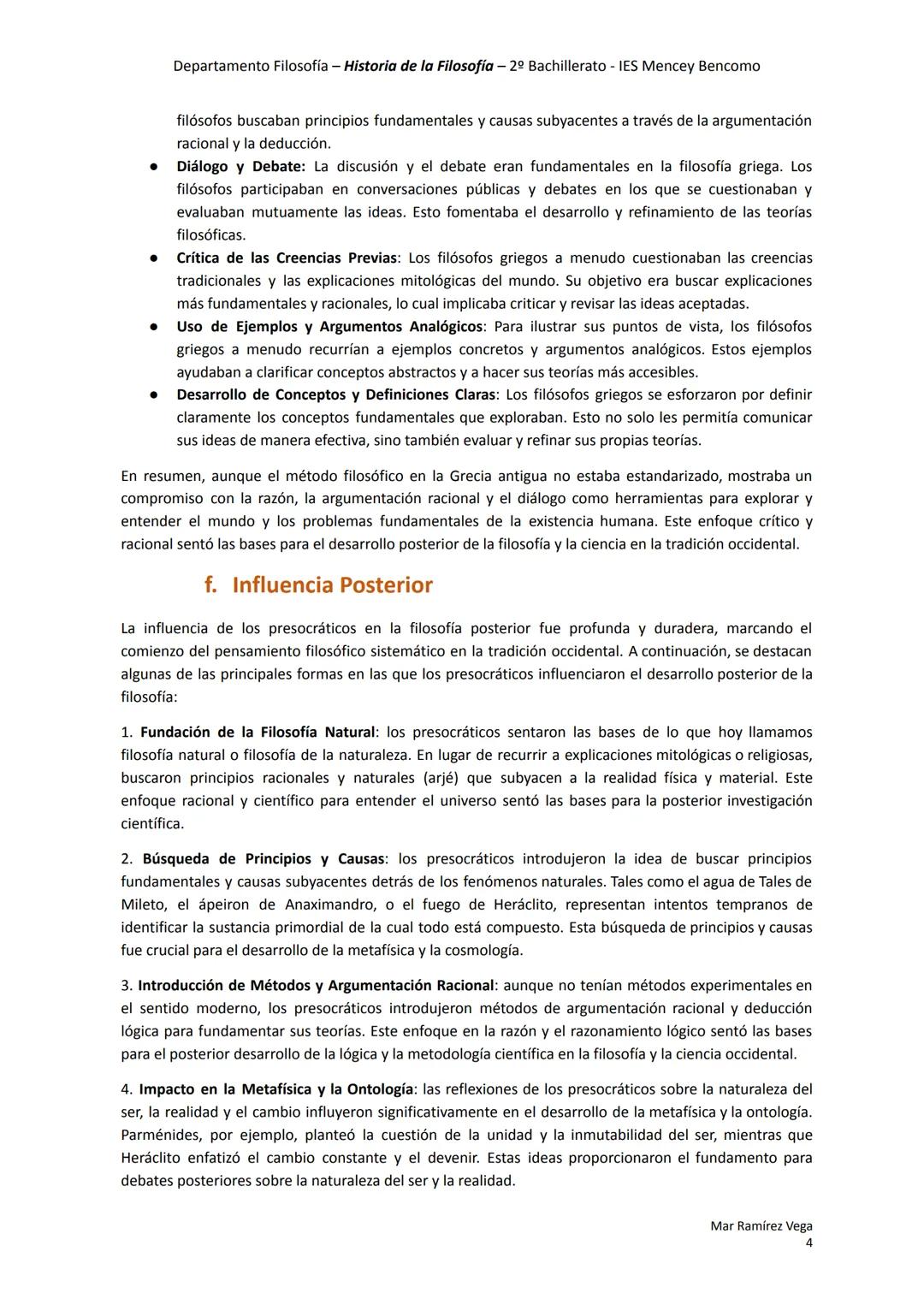 Departamento Filosofía - Historia de la Filosofía - 2º Bachillerato - IES Mencey Bencomo
UNIDAD 1
# Los primeros filósofos
1. Introducció