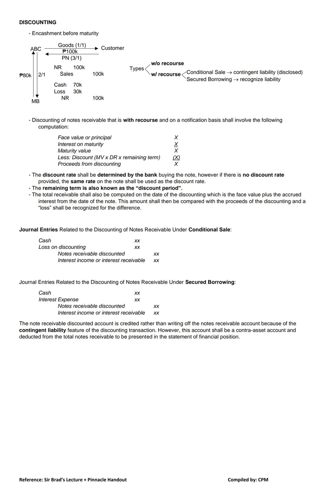# FAR NOTES
CASH & CASH EQUIVALENT
Coins & Currencies
-Cash on Hand
-Petty Cash Fund (PCF)
Types
-Cash in Bank
-Undeposited Collections
-M
