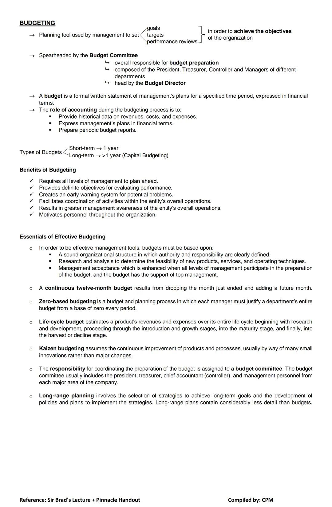 MS NOTES
INTRODUCTION TO MS
Management Accounting (MA) Provide useful
Relevant information
Management
Services (MS)
Financial Management
M