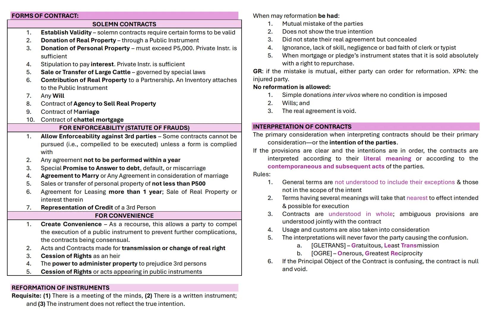 # OBLIGATIONS
An obligation is a juridical necessity to give, to do or not to do.
Elements:
2) to deliver the thing and
3) to deliver the ac