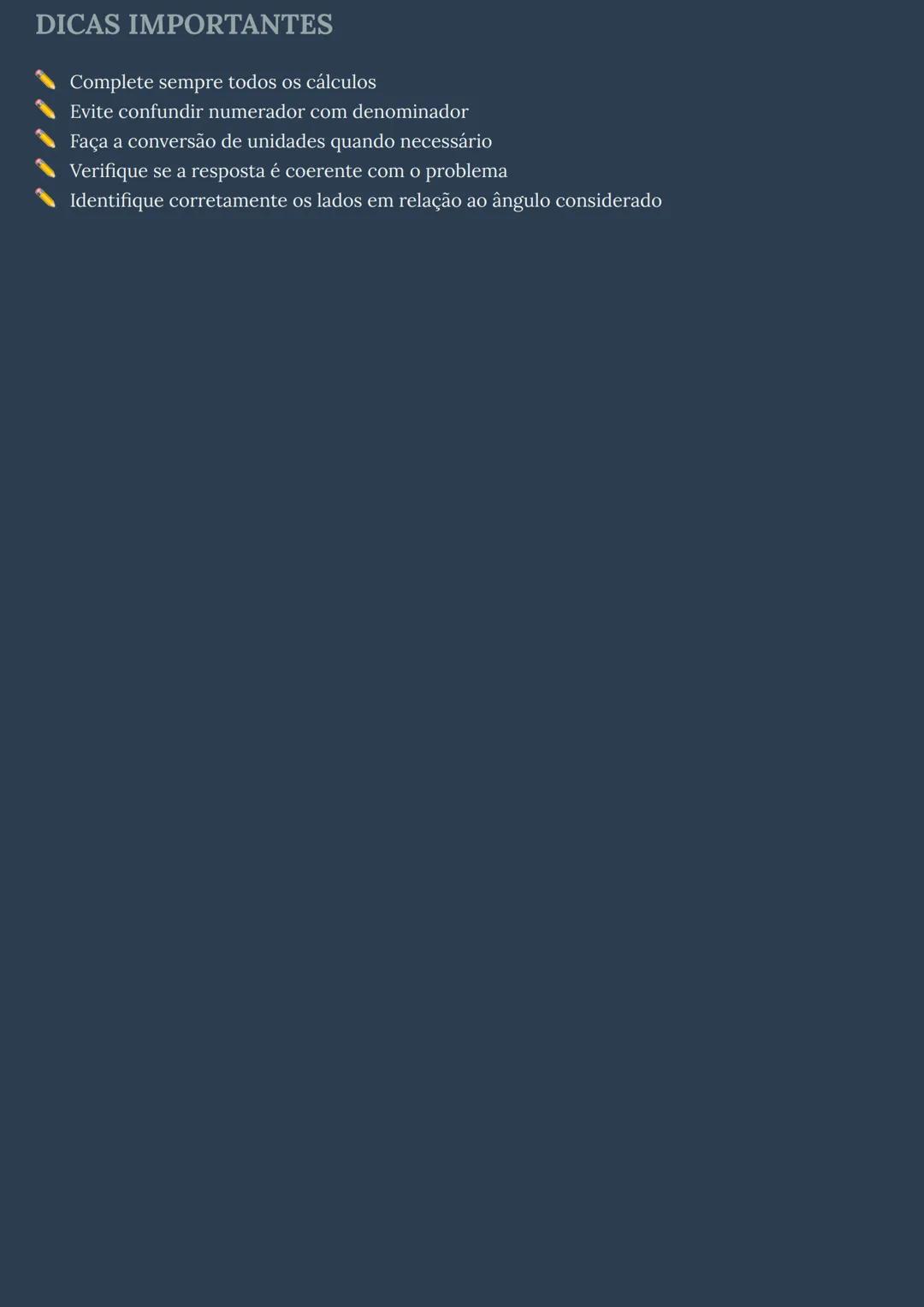 # RAZÕES TRIGONOMÉTRICAS EM
# TRIÂNGULOS RETÂNGULOS
## DEFINIÇÕES BÁSICAS
Em um triângulo retângulo, existem três lados principais que pre