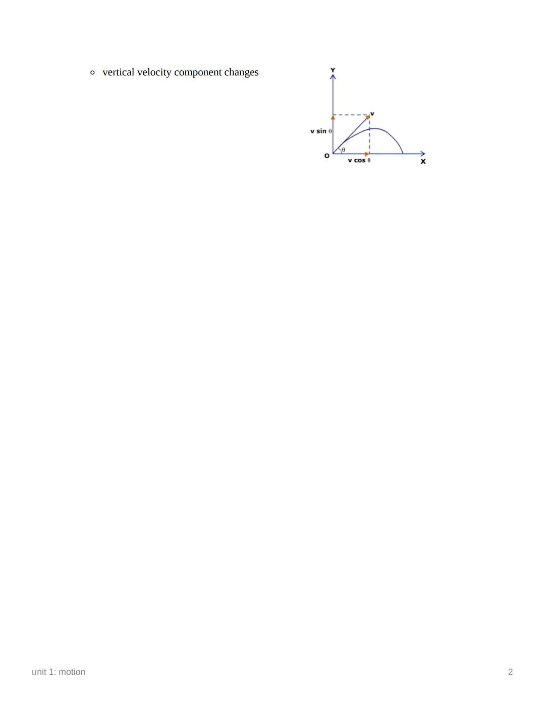 # unit 1: motion
linear motion
vector: magnitude and direction
speed: how fast an object is moving
* $x = vt$
velocity: speed with di