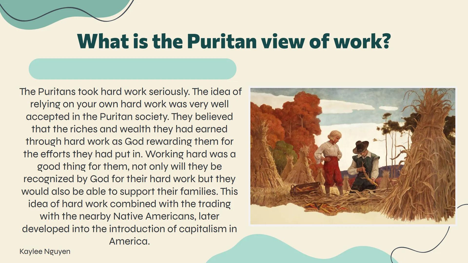 <h2 id="whatdidthepuritansbelieve">What Did the Puritans Believe?</h2>
<p>The Puritans believed that God was the almighty and everything wa
