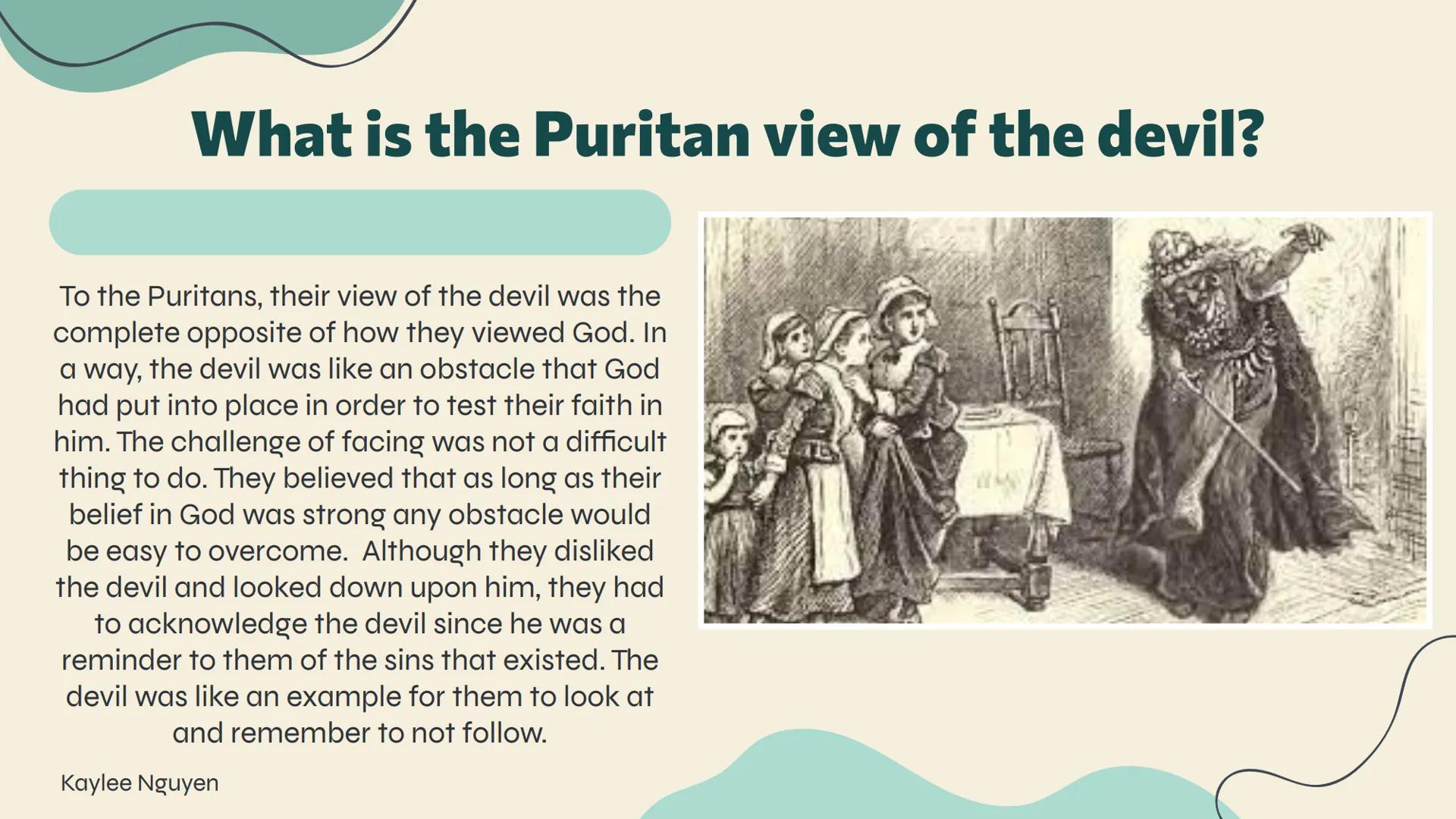 <h2 id="whatdidthepuritansbelieve">What Did the Puritans Believe?</h2>
<p>The Puritans believed that God was the almighty and everything wa
