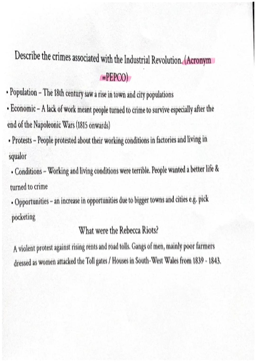 Crime and punishment
Why was there a growth in poverty in the 16th century? (Acronym=HIPS)
1. Population Growth - The population of England