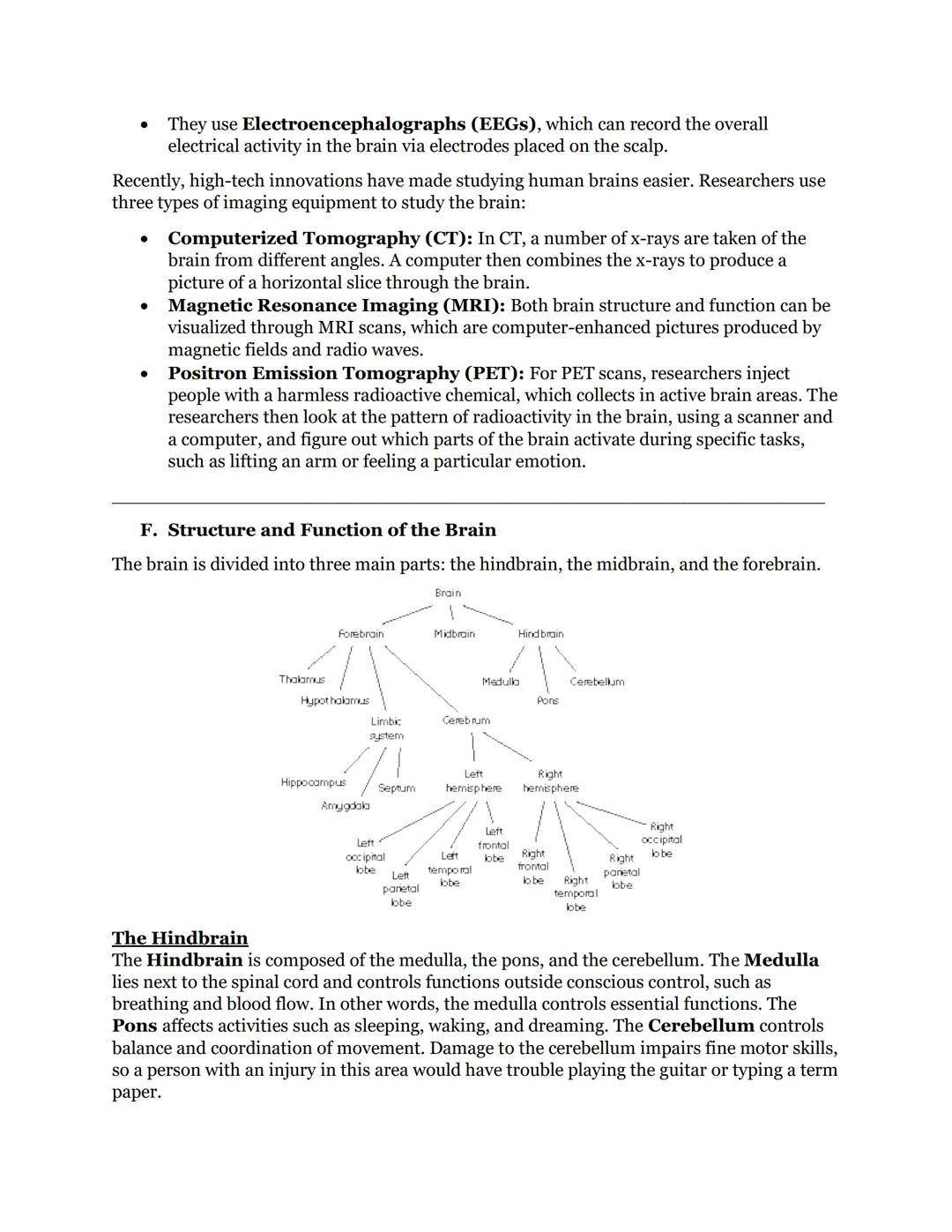 Chapter 3 Part 1 - Biological Bases of Behavior
Neurons, Hormones, and the Brain
A. Introduction
The brain is an essential part of the nervo